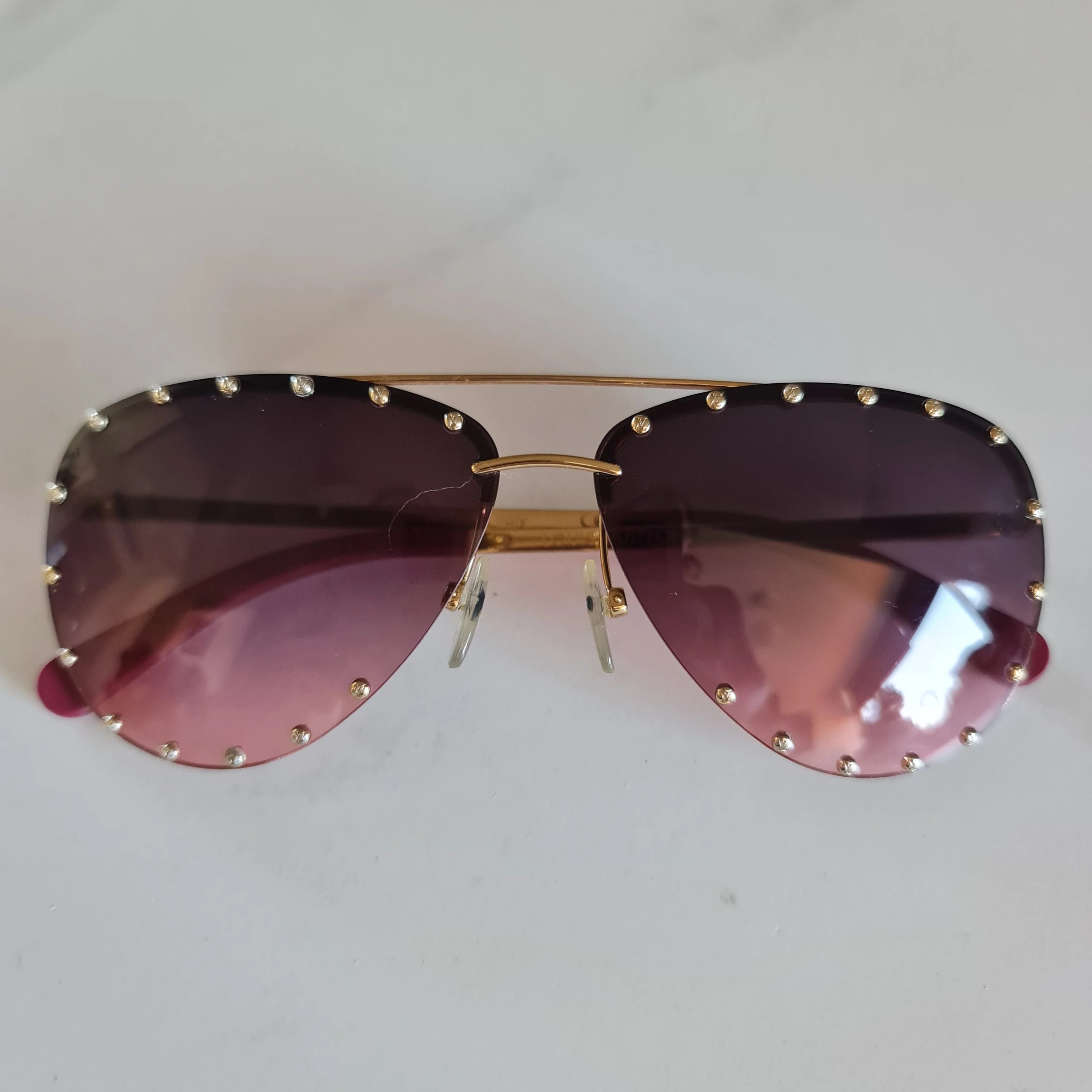 Louis Vuitton Pink The Party Sunglasses (799) - Image 9