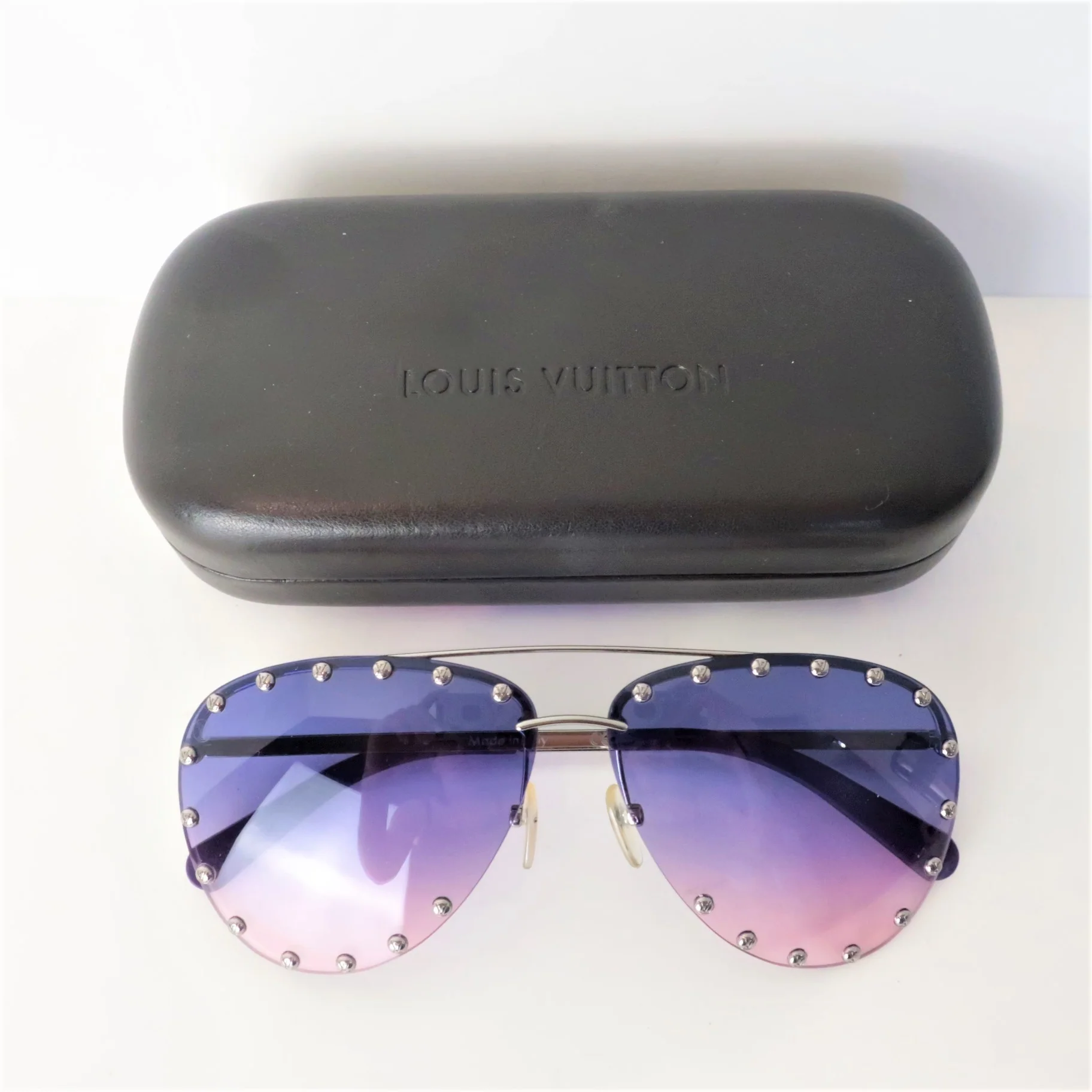 Louis Vuitton Pink Violet Party Sunglasses (802) - Image 2