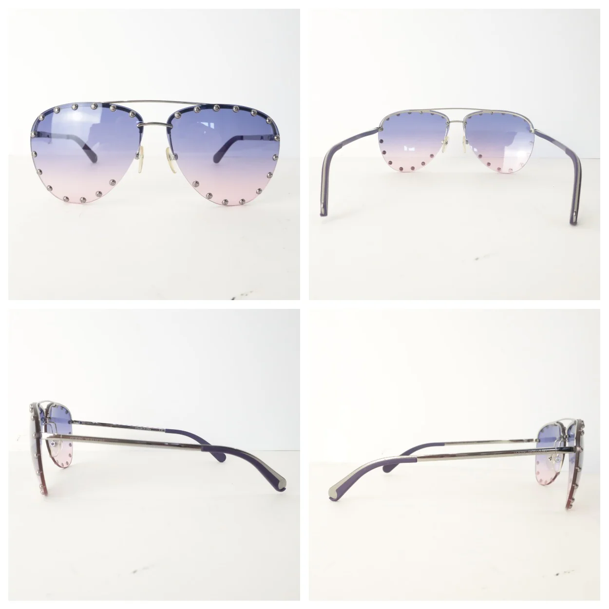 Louis Vuitton Pink Violet Party Sunglasses (802) - Image 9