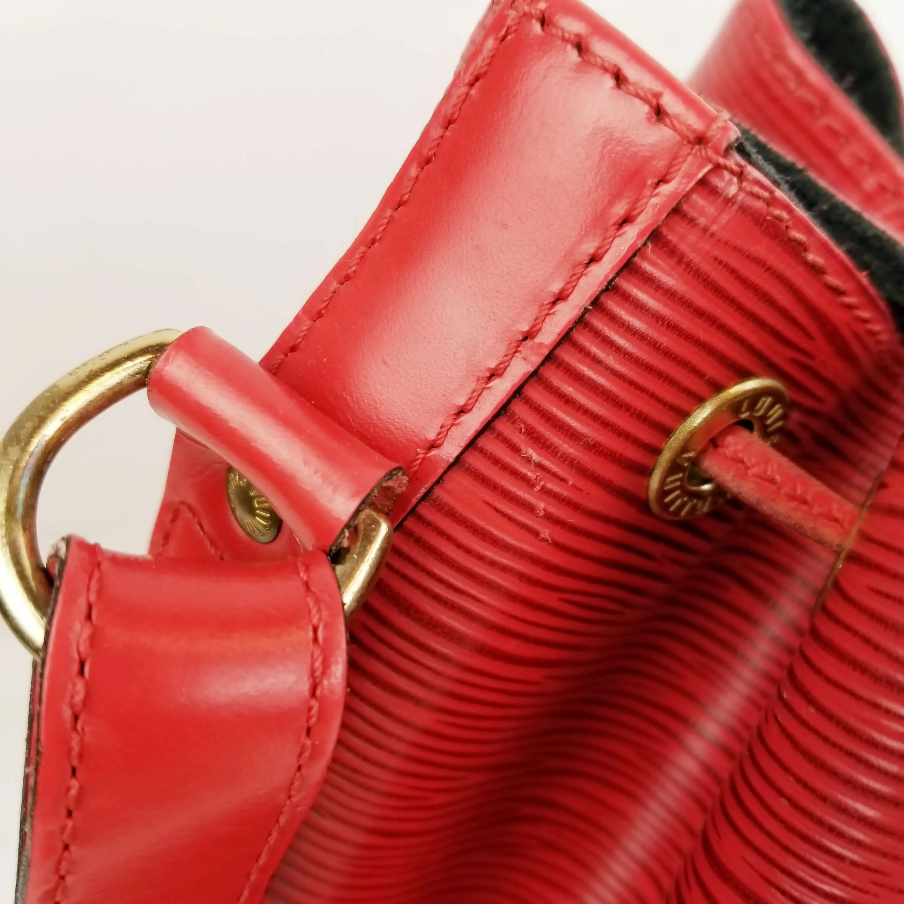 Louis Vuitton Red Epi Leather Petit Noe Bag - Image 13