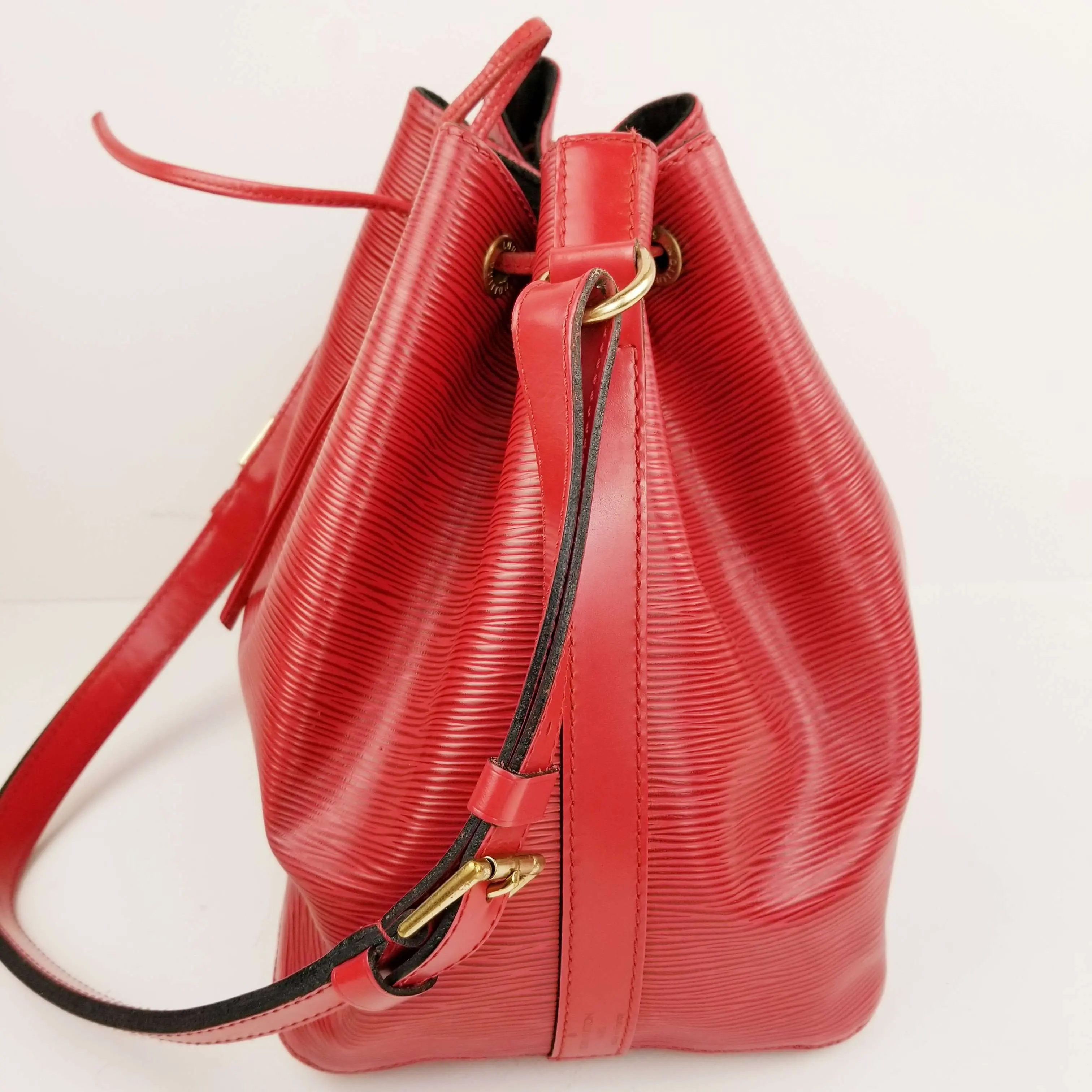 Louis Vuitton Red Epi Leather Petit Noe Bag - Image 43