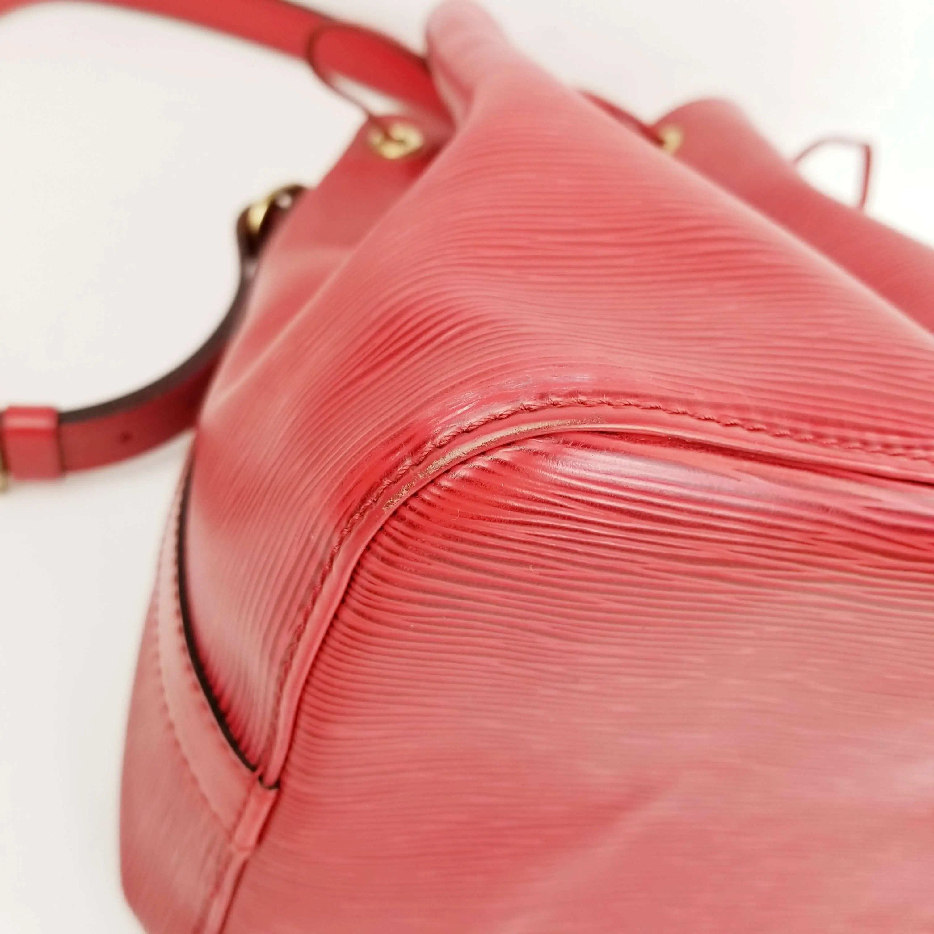 Louis Vuitton Red Epi Leather Petit Noe Bag - Image 46