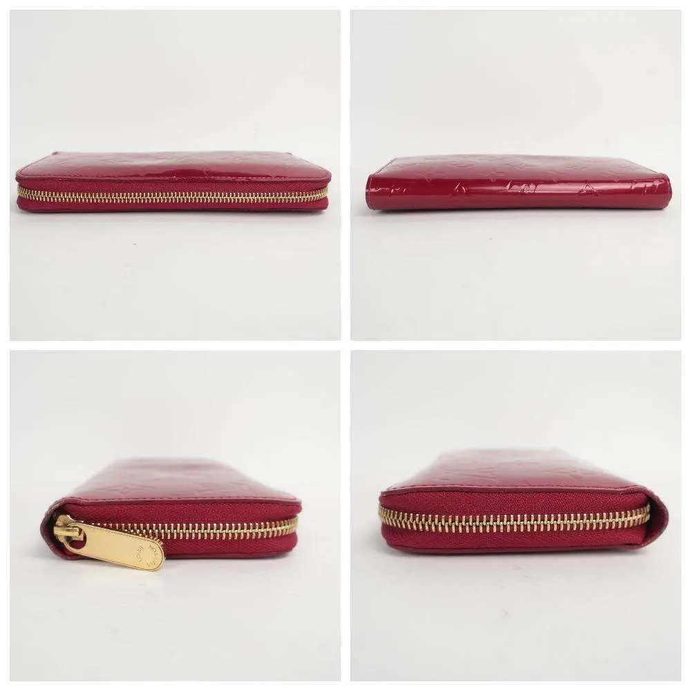 Louis Vuitton Red Vernis Zippy Wallet - Image 4