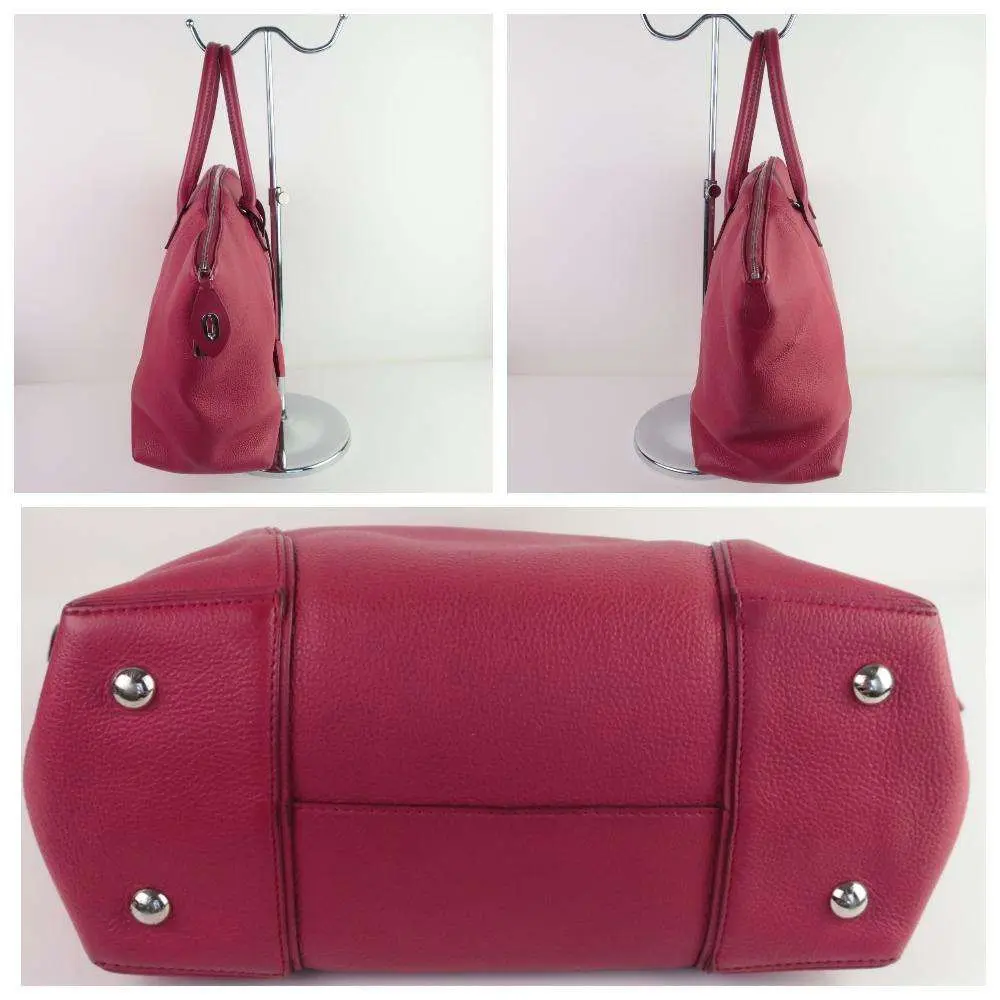 Louis Vuitton Rubis Taurillon Leather Soft Lockit MM Bag - Image 6