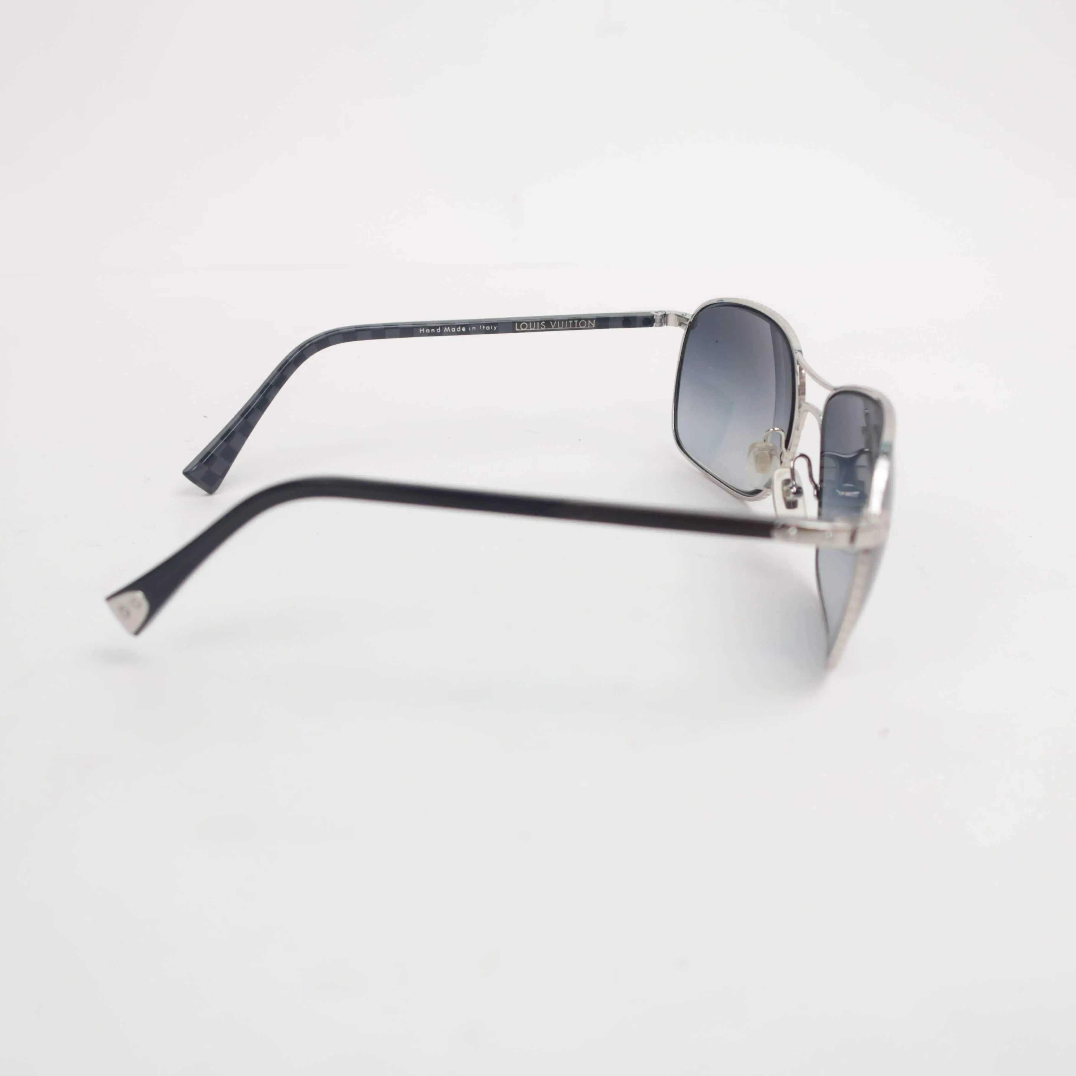 Louis Vuitton Silvertone Pilote Sunglasses - Image 7