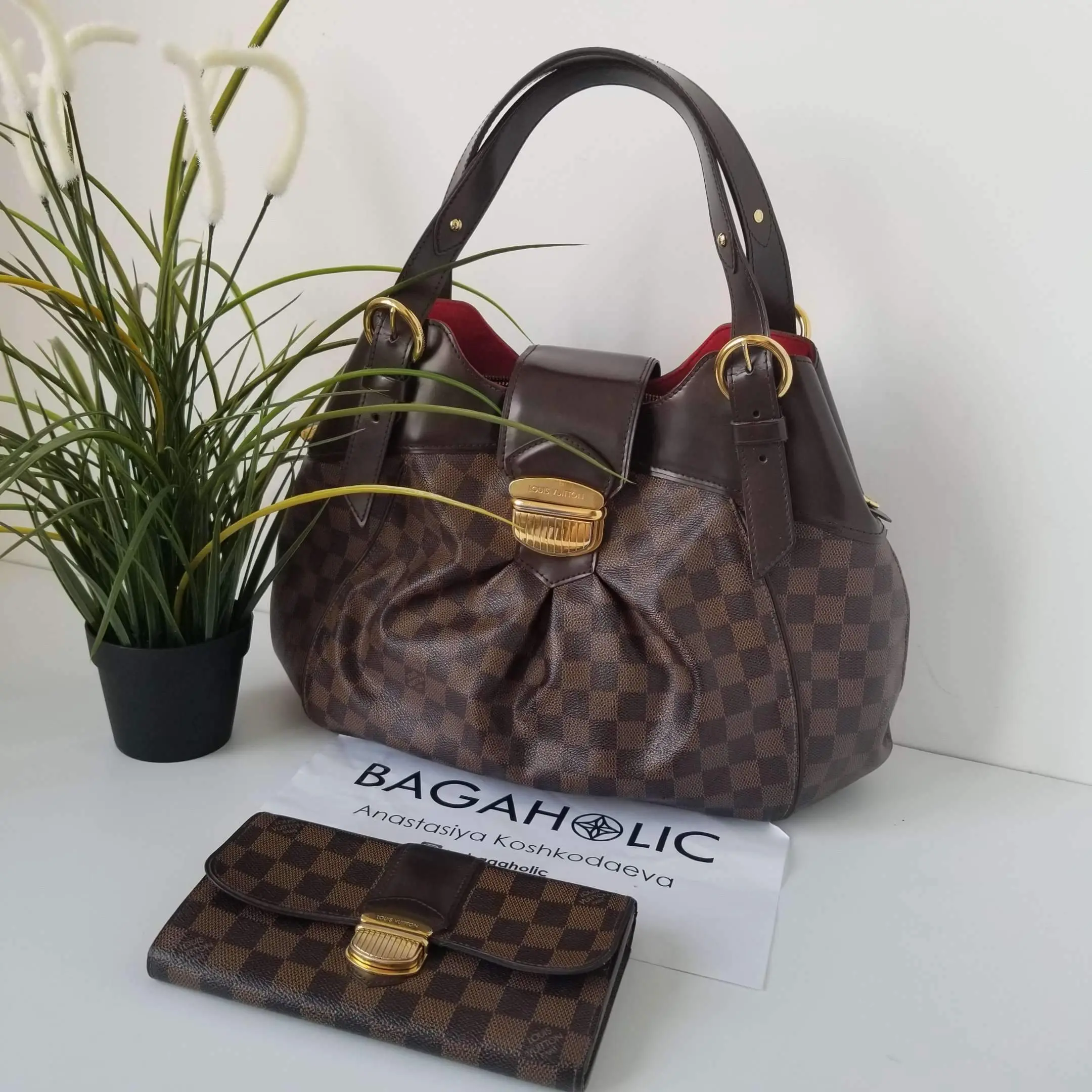 Louis Vuitton Sistina GM plus wallet