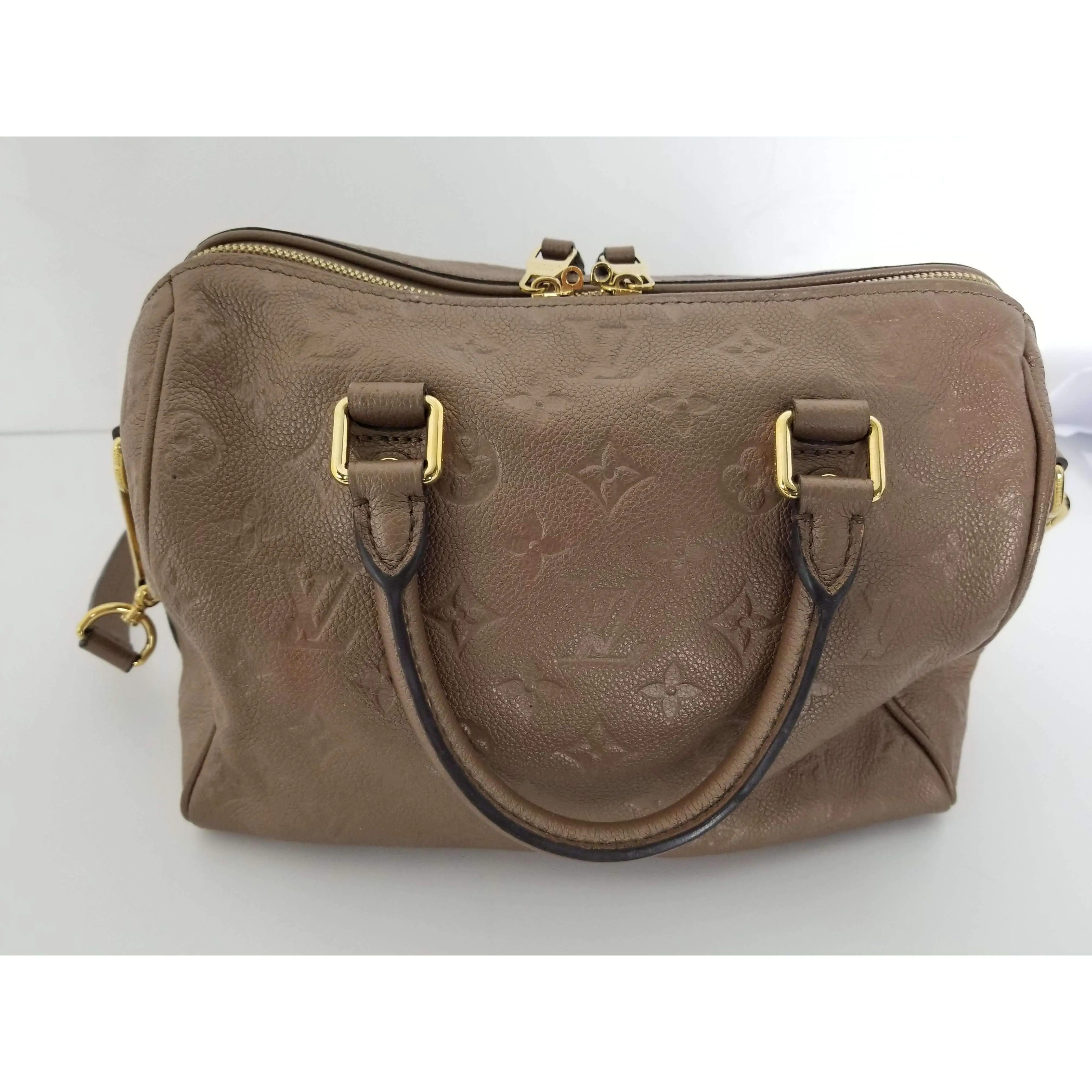 Louis Vuitton Speedy Bandouliere 25 Empreinte Bronze Bag - Image 13