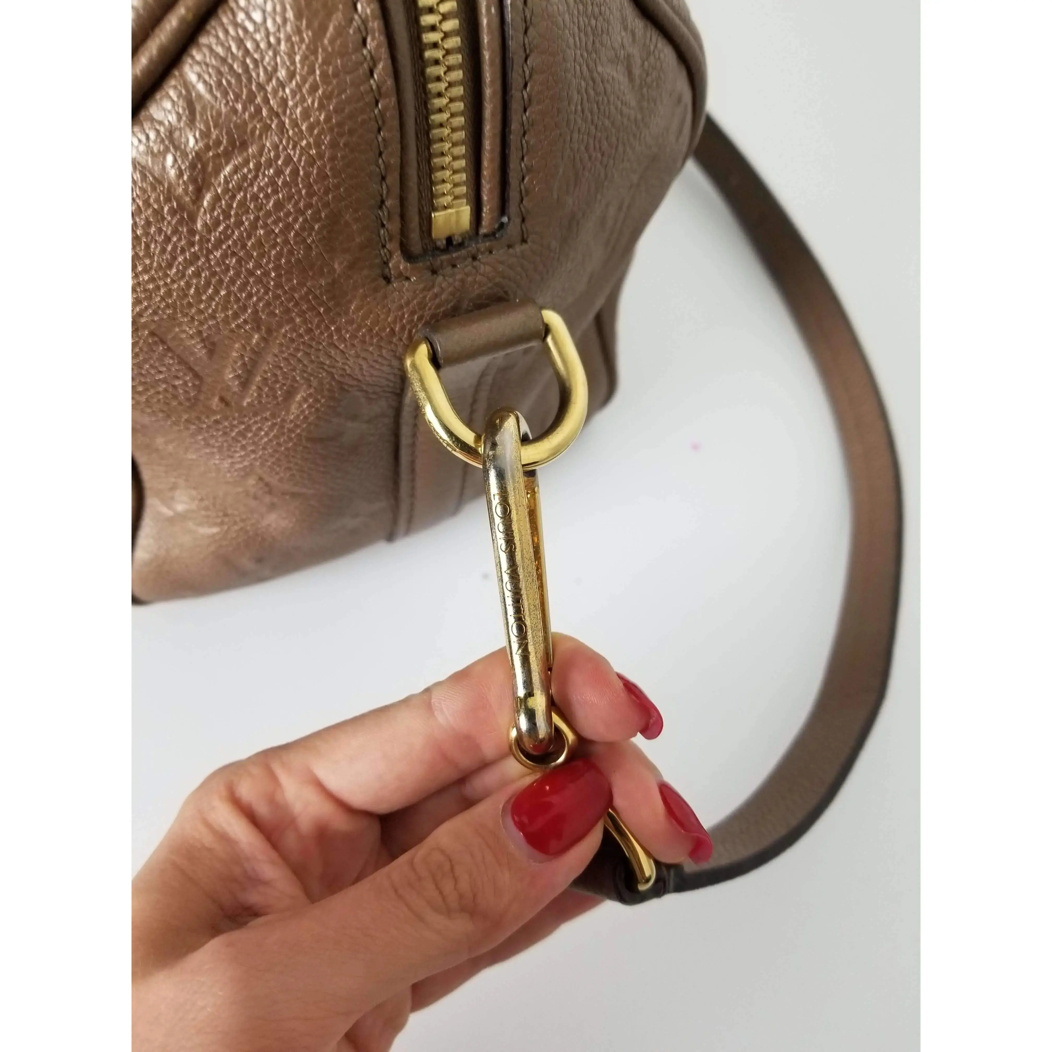 Louis Vuitton Speedy Bandouliere 25 Empreinte Bronze Bag - Image 5