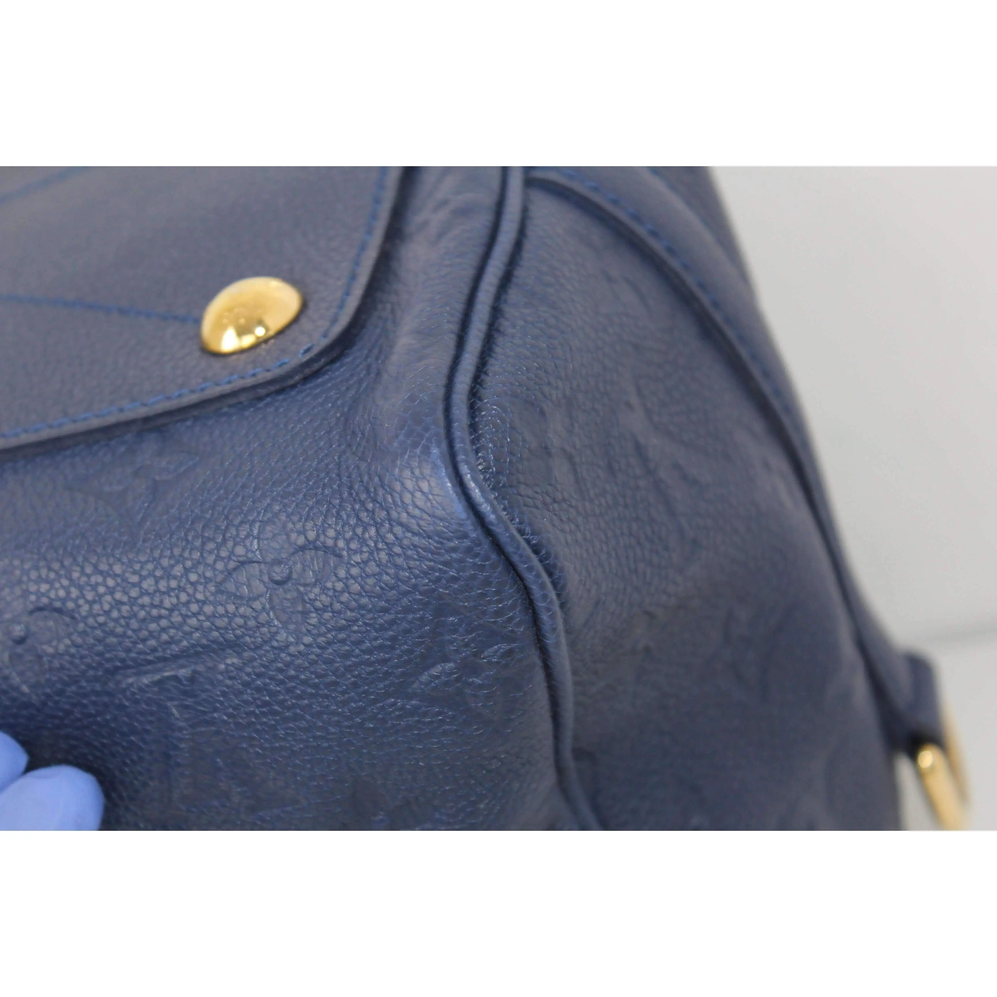 Louis Vuitton Speedy B 25 Empreinte Celeste + Secret Wallet - Image 13