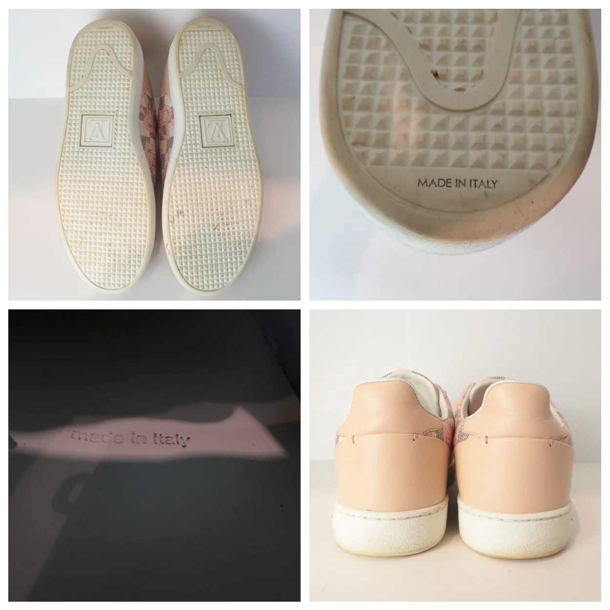 Louis Vuitton Tahitienne Pink Flower Sneakers (774) - Image 17