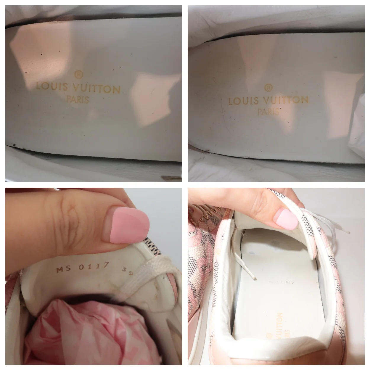 Louis Vuitton Tahitienne Pink Flower Sneakers (774) - Image 20