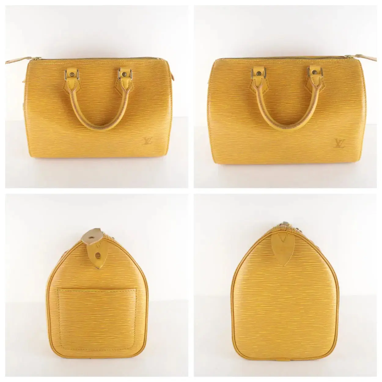 Louis Vuitton Yellow Epi Speedy 25 Bag - Image 5