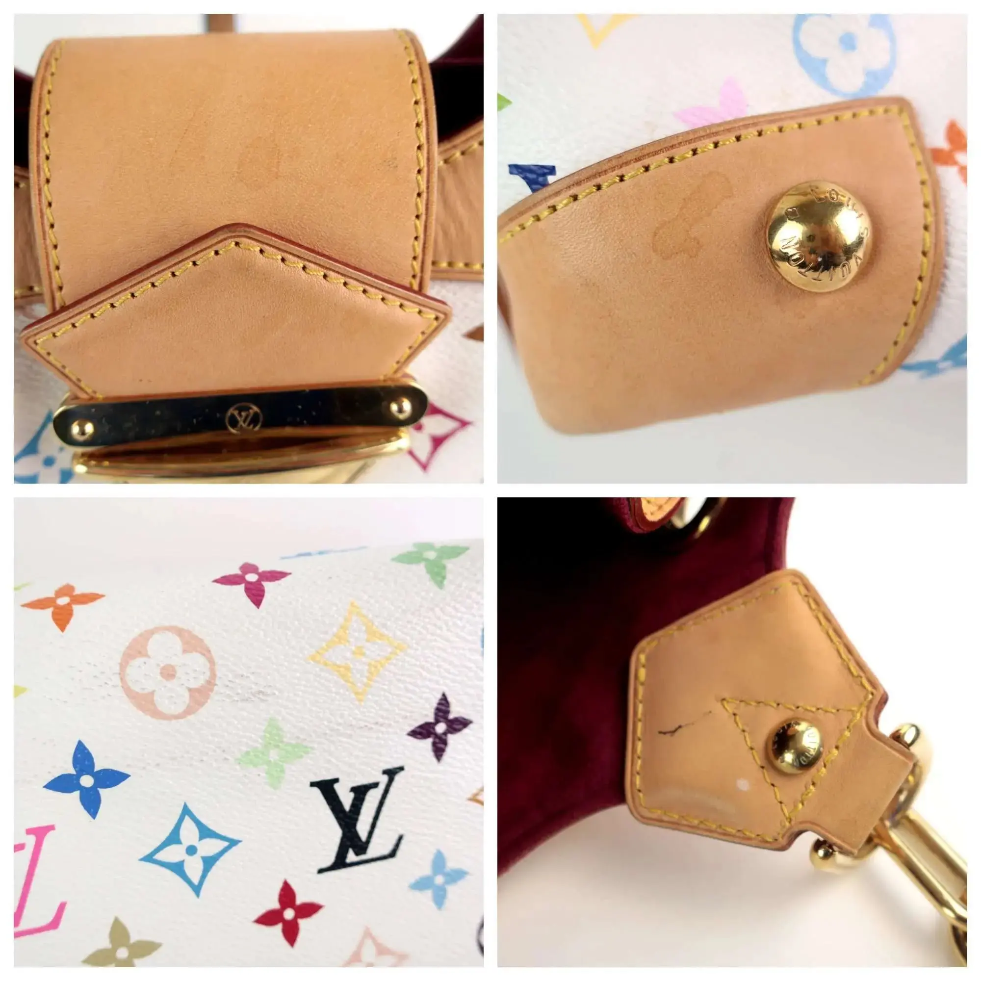 Louis Vuitton White Monogram Multicolore Ursula Bag - Image 15
