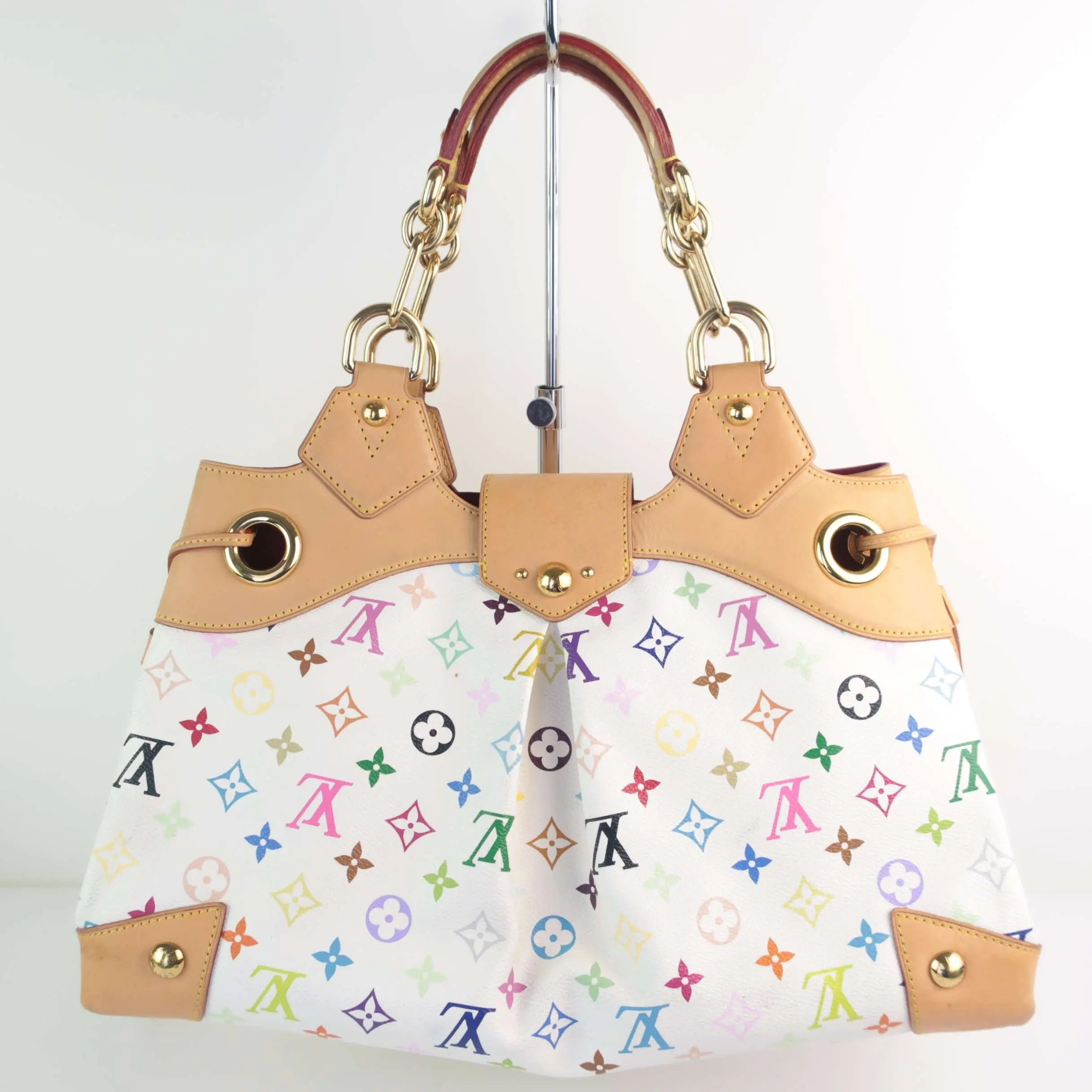 Louis Vuitton White Monogram Multicolore Ursula Bag - Image 2