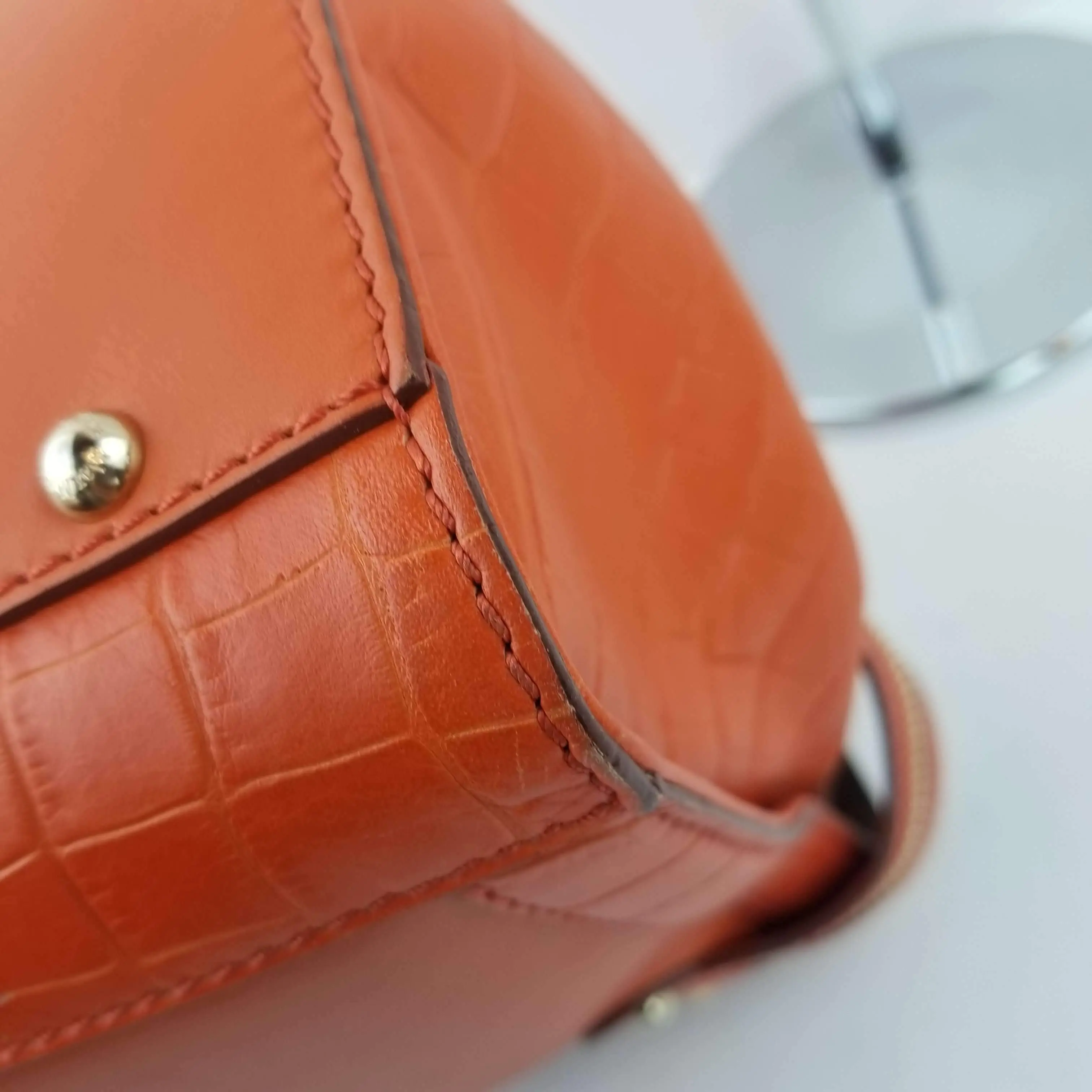 Max Mara Orange Margaux Tote Bag - Image 14