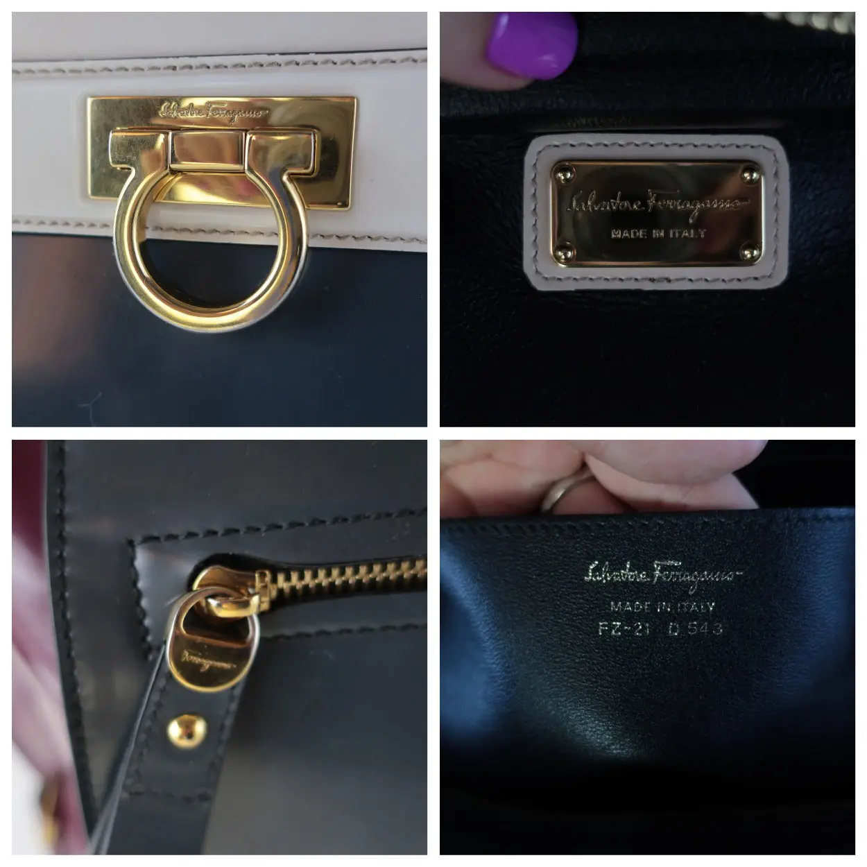 Salvatore Ferragamo Tricolor Large Sofia Shoulder Bag - Image 7