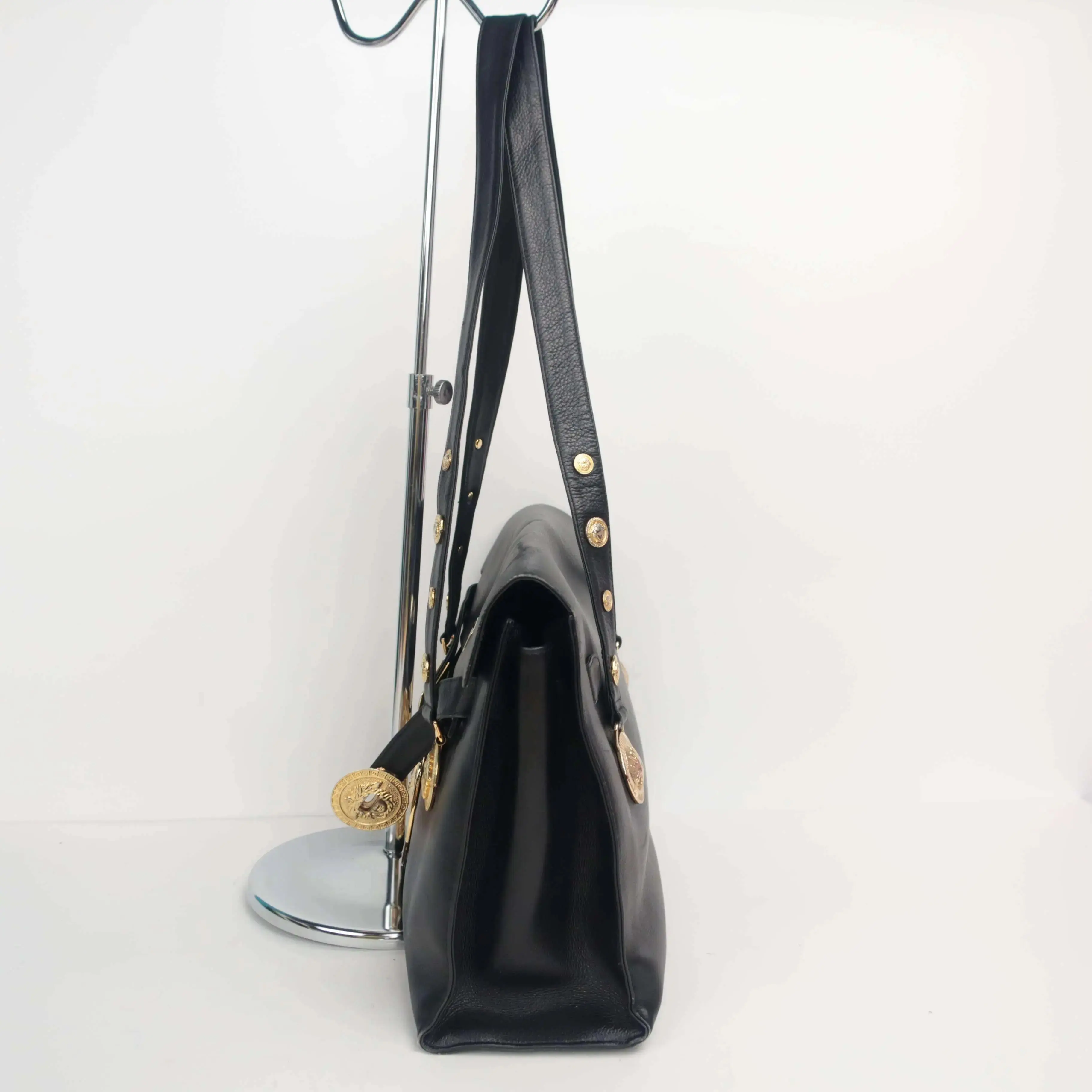 Versace Vintage Black Bag - Image 4