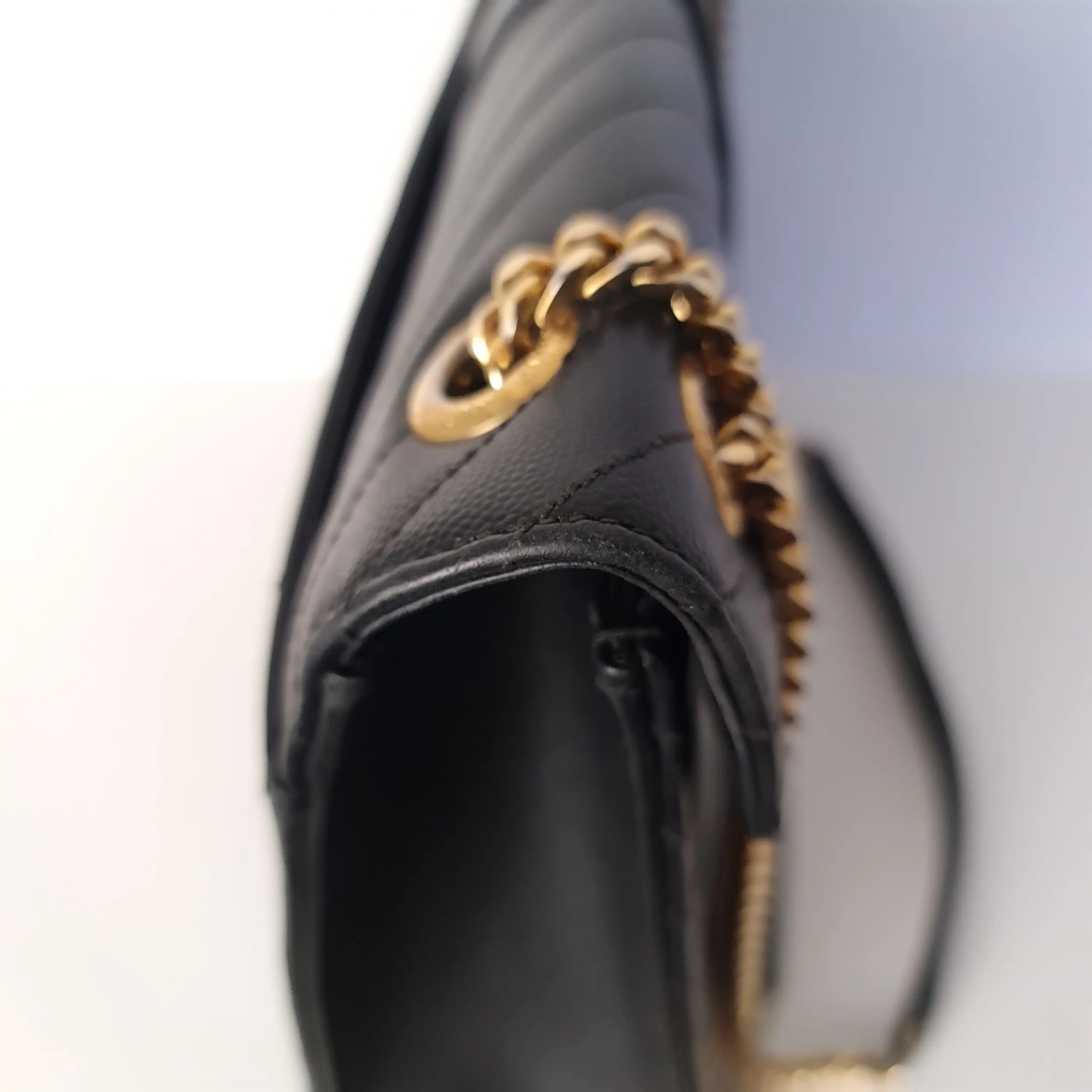 YSL Saint Laurent Black Caviar Large Envelope Bag - Image 37