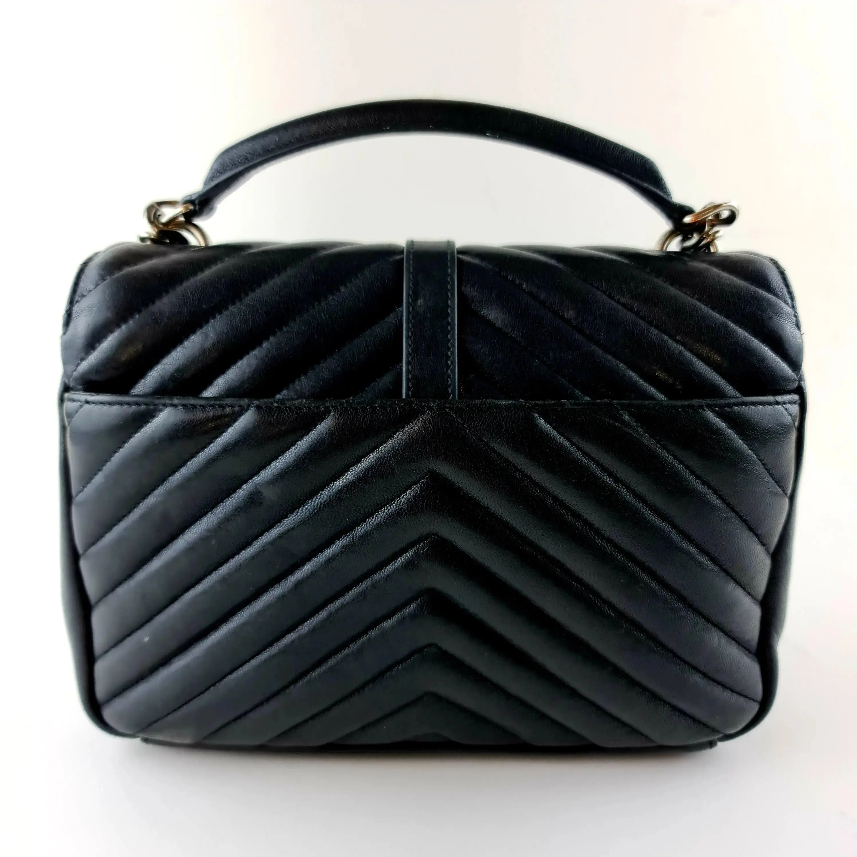 Yves Saint Laurent Black Medium College Bag - Image 4