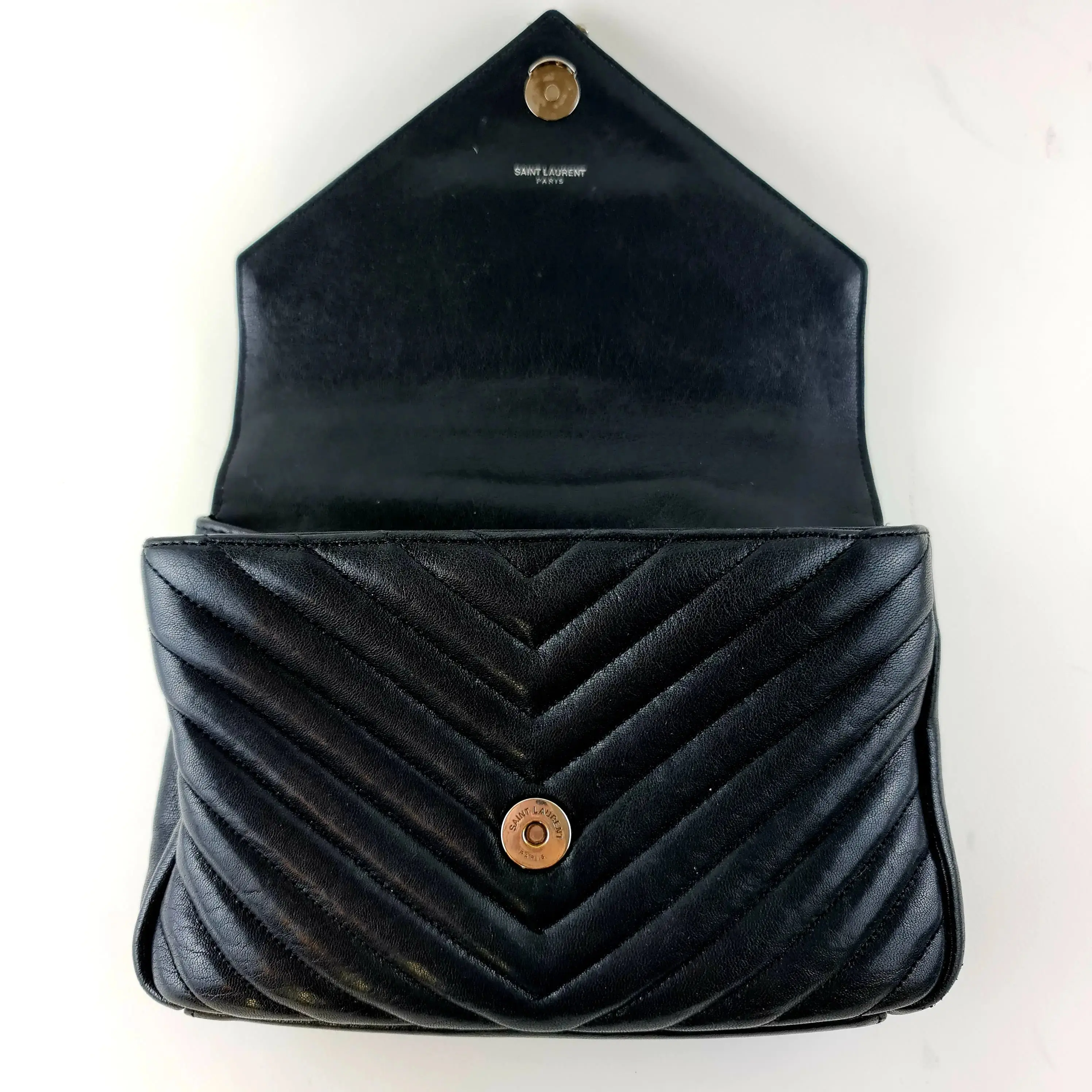 Yves Saint Laurent Black Medium College Bag - Image 6