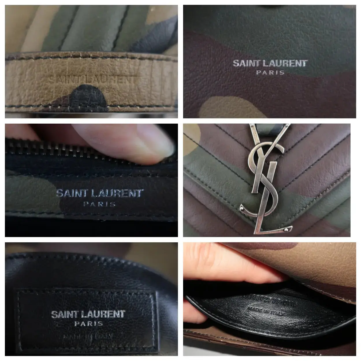 Yves Saint-Laurent Camouflage Medium College Bag - Image 10