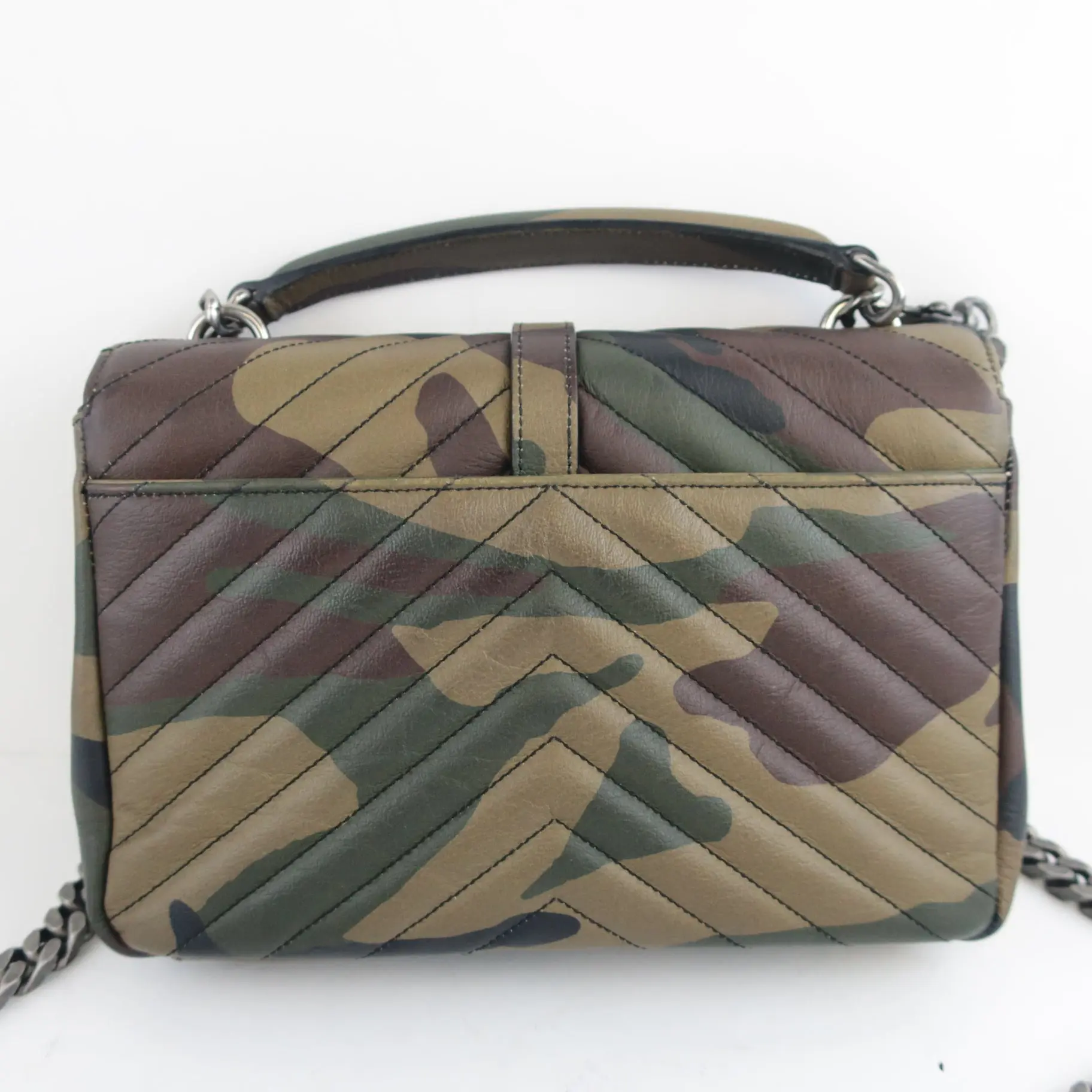Yves Saint-Laurent Camouflage Medium College Bag - Image 4