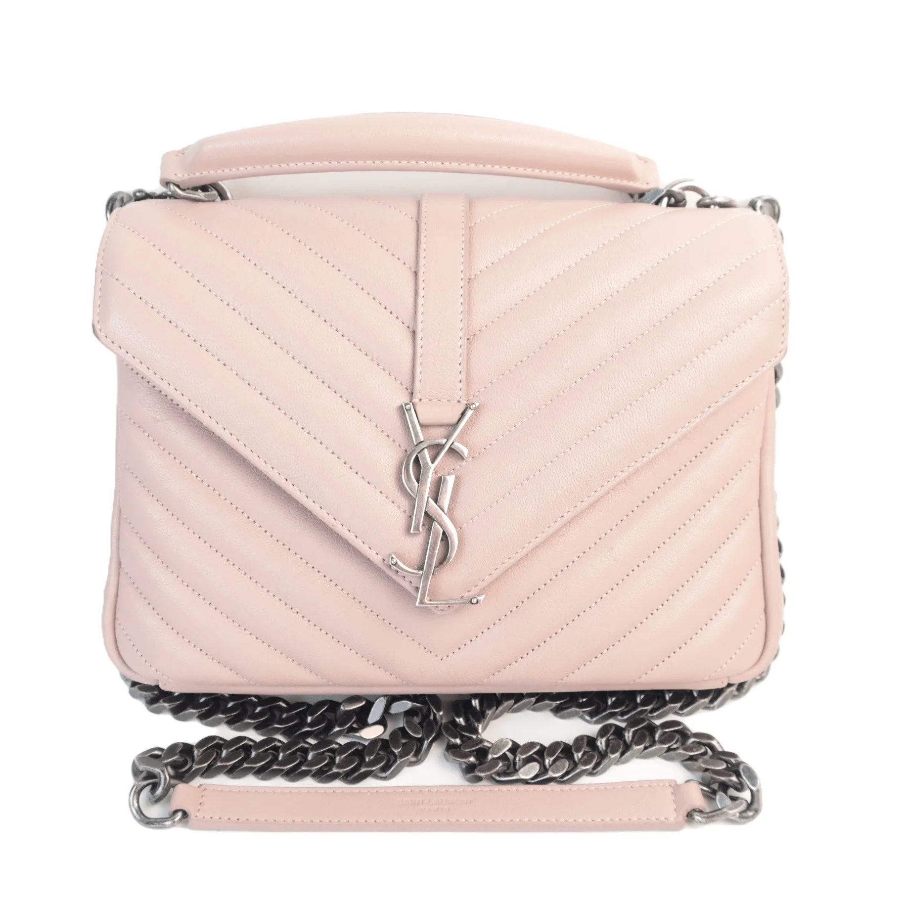 Yves Saint Laurent Pink Medium College Bag