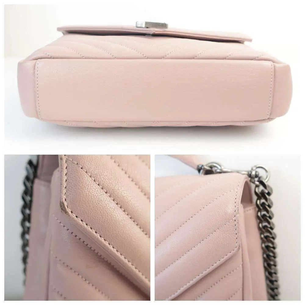 Yves Saint Laurent Pink Medium College Bag - Image 5