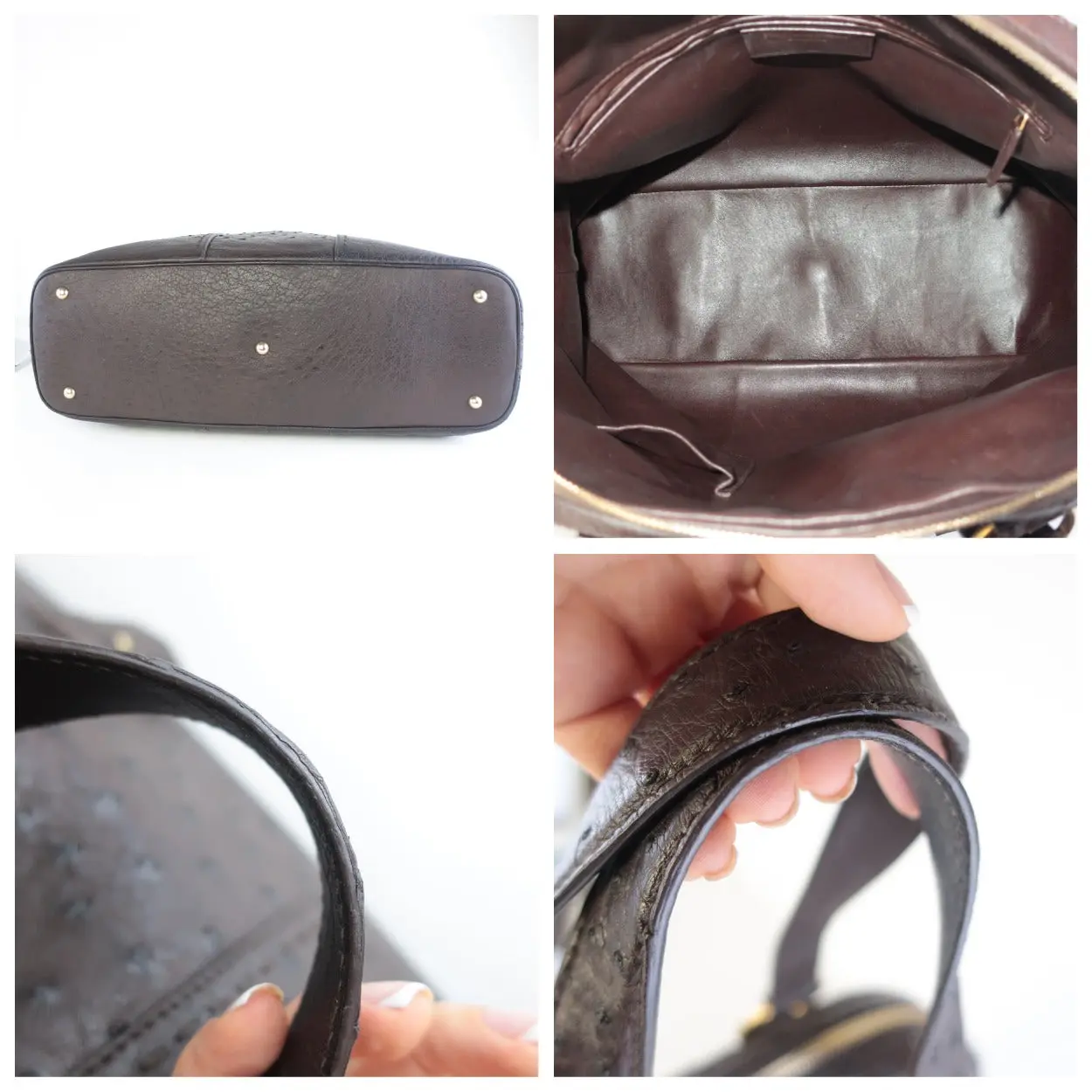 Yves Saint Laurent YSL Large Ostrich Muse Bag - Image 14